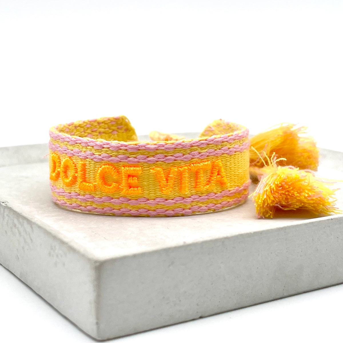 Armband DOLCE VITA Statement – gewebt & bestickt
