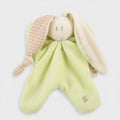 Baby-Kuscheltuch Hase aus Bio-Baumwolle in Limettengrün
