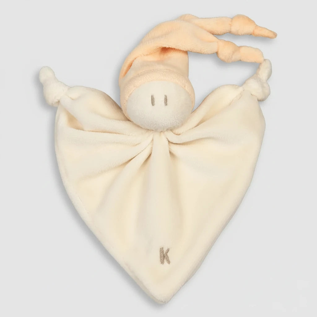 Baby-Schmusetuch & Kuscheltuch in Apricot
