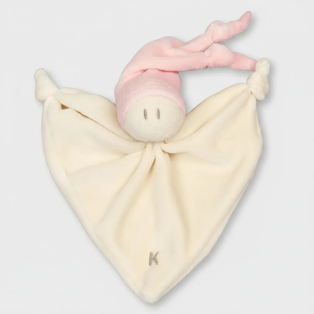 Baby-Schmusetuch & Kuscheltuch in Lachsrosa
