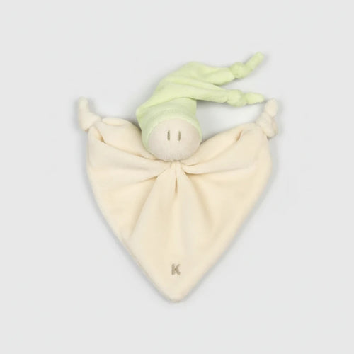 Baby-Schmusetuch in Limettengrün zum Kuscheln und Greifen
