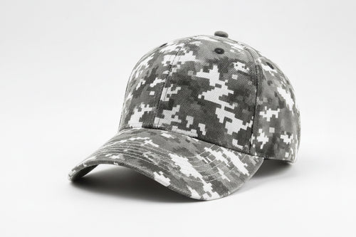 Baseballkappe mit Tarnmuster in Grau und Weiss