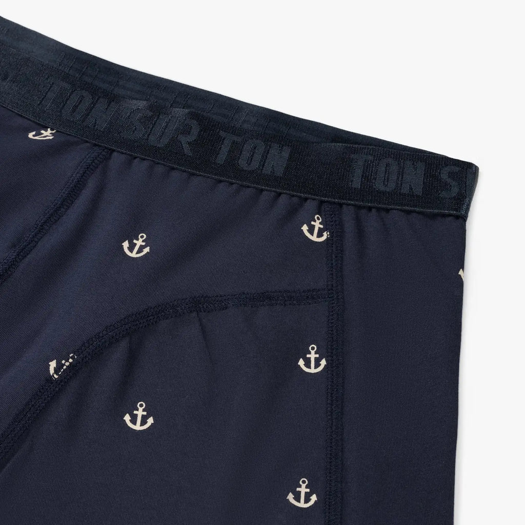 Detailansicht Herren-Boxershorts mit Anker Motiv