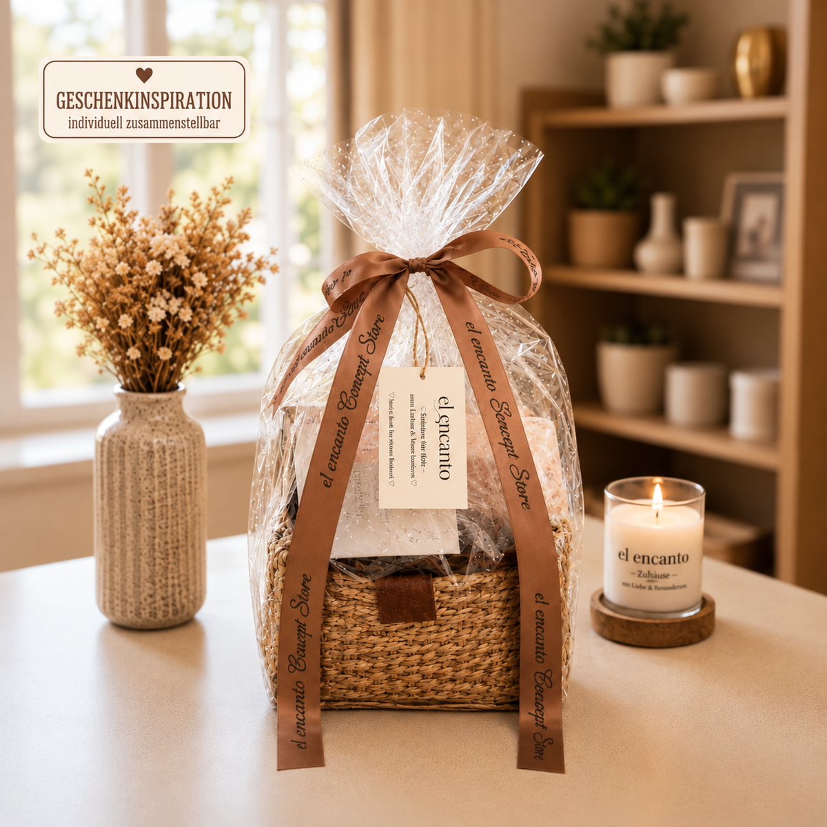 Geschenkkorb Von Herzen von el encanto – individuell zusammengestellte Geschenkidee
