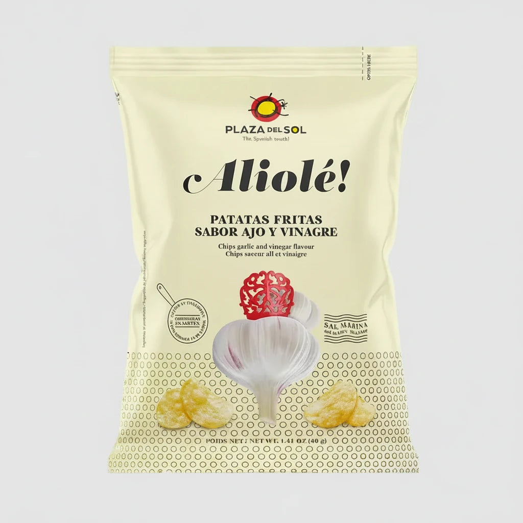 Kartoffelchips mit Knoblauch- und Essiggeschmack 40 g