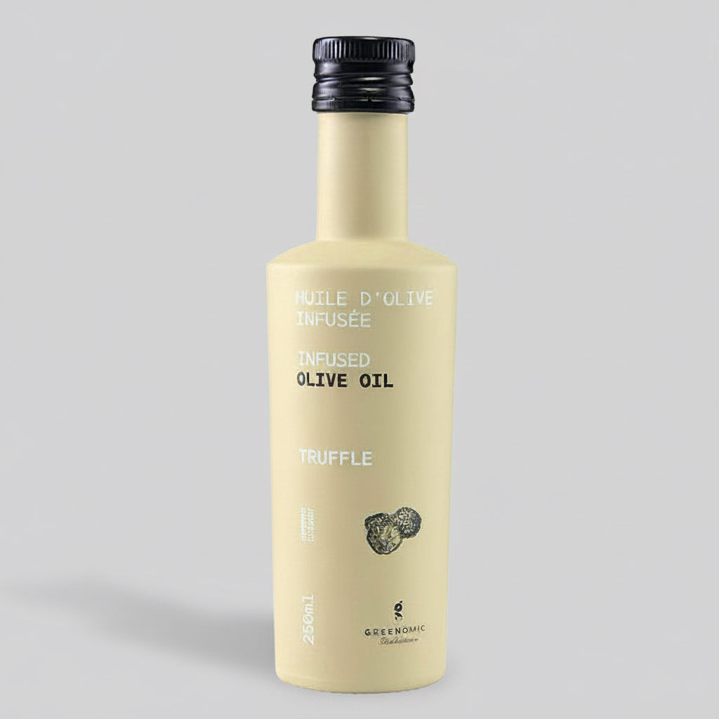 Olivenöl Trüffel 250 ml in gelber COLORFUL Designflasche
