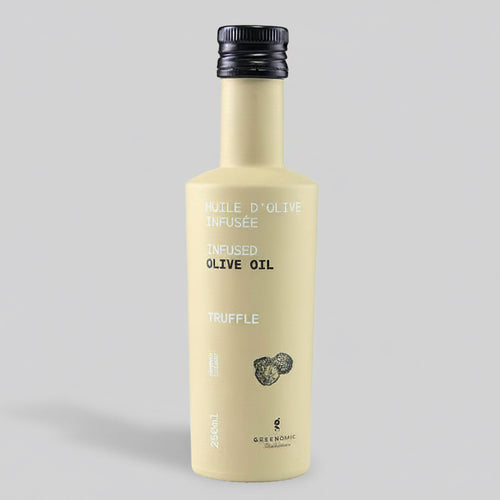 Olivenöl Trüffel 250 ml in gelber COLORFUL Designflasche
