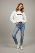 Oversize-Sweater Côte d’Azur in Beige und Offwhite