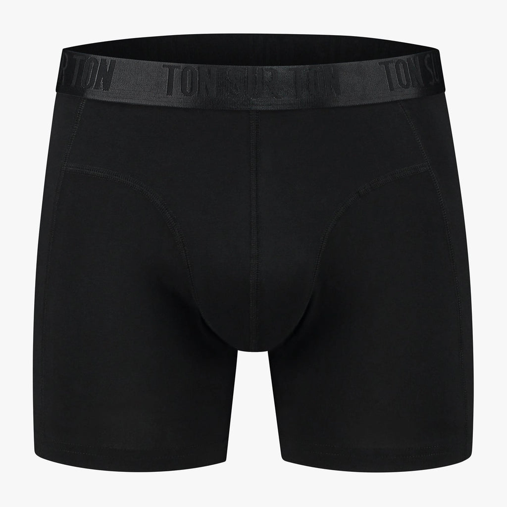 Schwarze Herren-Boxershorts aus Bio-Baumwolle
