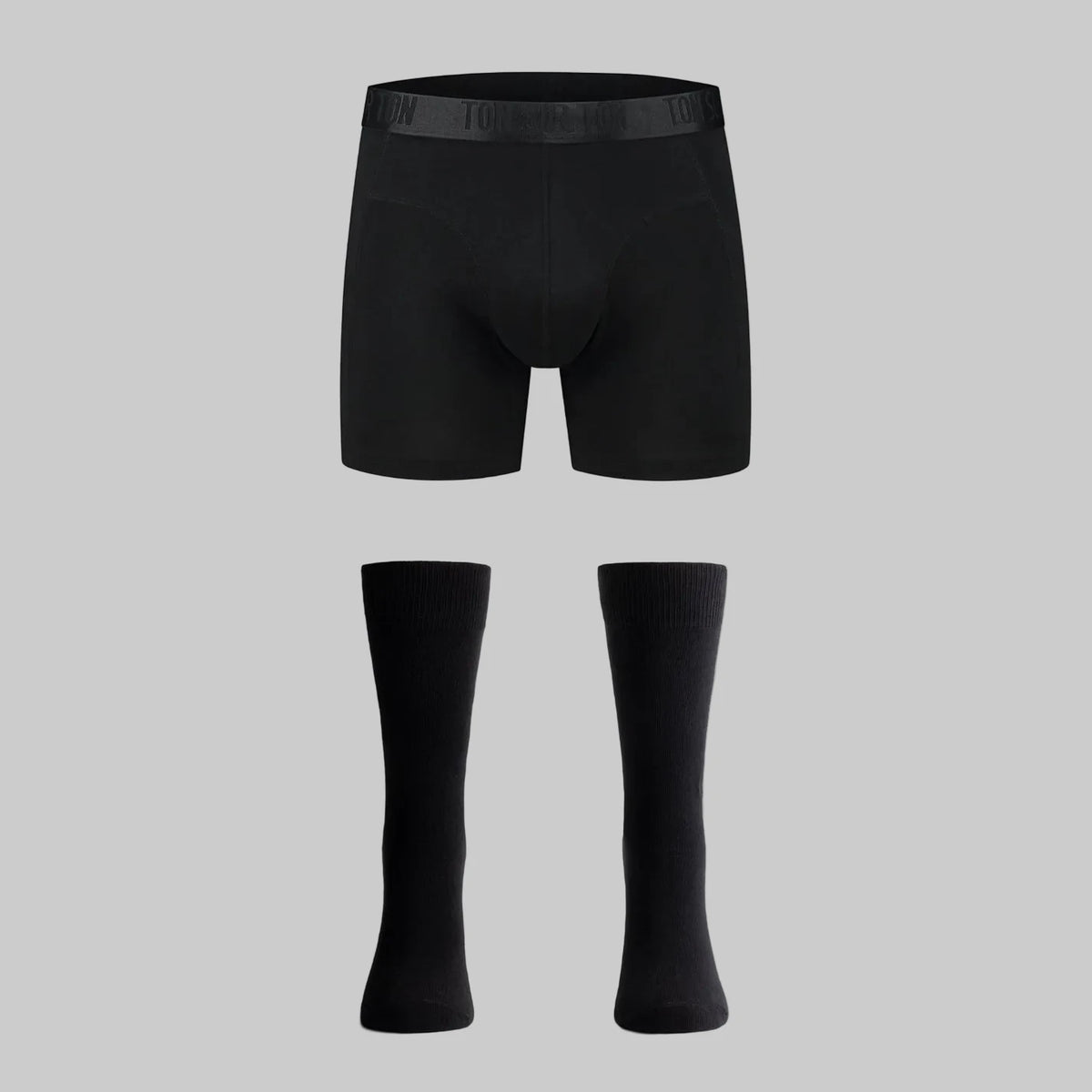 Schwarzes Boxershorts und Socken Geschenkset Herren
